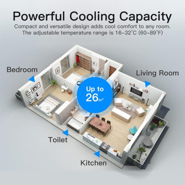 Pasapair Climatiseur Mobile 9000BTU 6